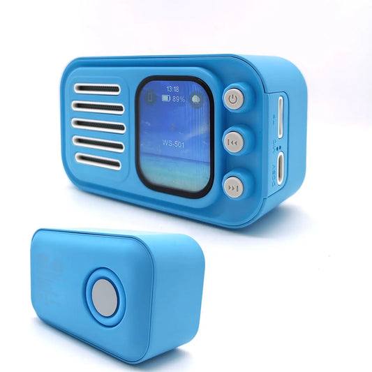 wireless Bluetooth speaker with screen (use as alarm,calender and ETC.